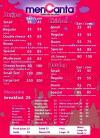 Mencanta menu